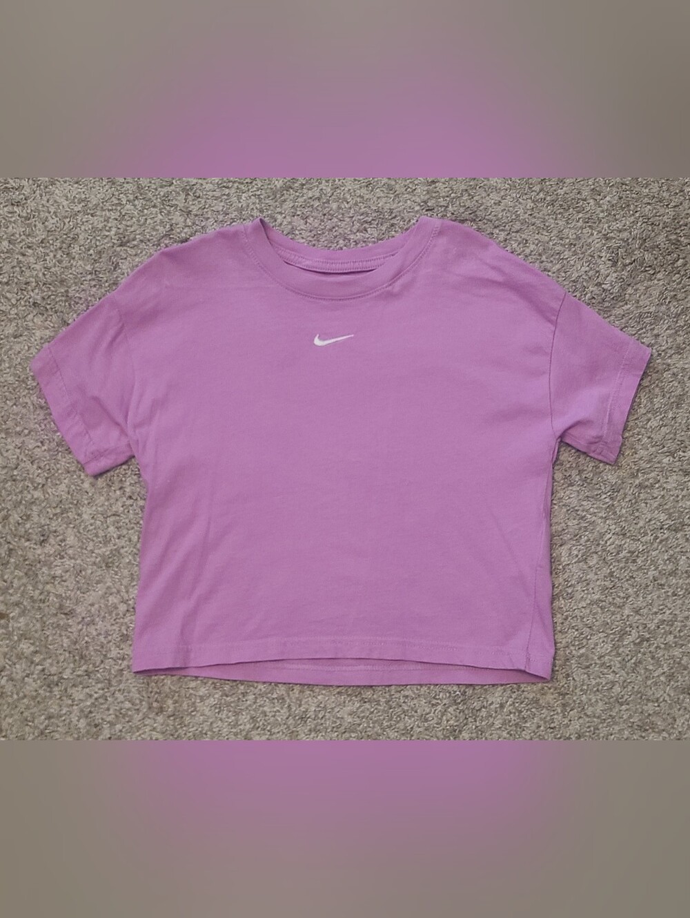Nike Girls' Pink Crop Tee
